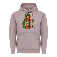 Vintage Zinc sorta merry sorta scary skeleton Vintage Hoodie - FaDigitalArtStudio