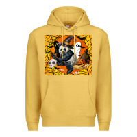 Antique Gold panda halloween Premium Hoodie - LillyAllenDesigns