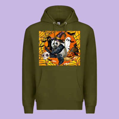 Panda Halloween Premium Hoodie Designed By Lillyallendesigns