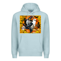 Blue Mist panda halloween Premium Hoodie - LillyAllenDesigns