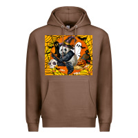 Chestnut panda halloween Premium Hoodie - LillyAllenDesigns