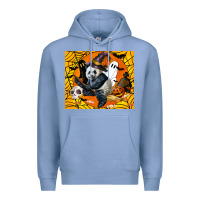 Colony Blue panda halloween Premium Hoodie - LillyAllenDesigns