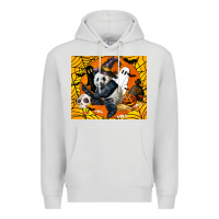Dove Grey panda halloween Premium Hoodie - LillyAllenDesigns