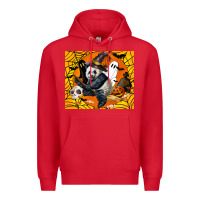 Red panda halloween Premium Hoodie - LillyAllenDesigns