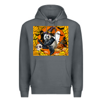 Rock panda halloween Premium Hoodie - LillyAllenDesigns