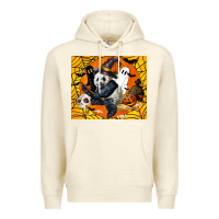 Sandshell panda halloween Premium Hoodie - LillyAllenDesigns