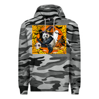Slate Camo panda halloween Premium Hoodie - LillyAllenDesigns