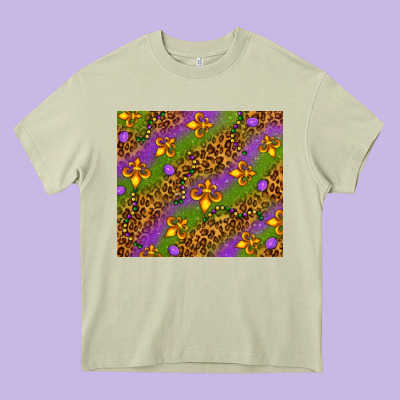 Mardi Gras Tumbler Heavy Core Tee Designed By Howdyjamesfarm