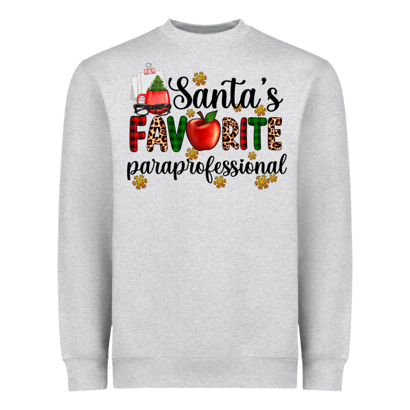 Santa's Favorite  Paraprofesyonal Heavyweight Sweatshirt by AdoDesignShop | Teevron