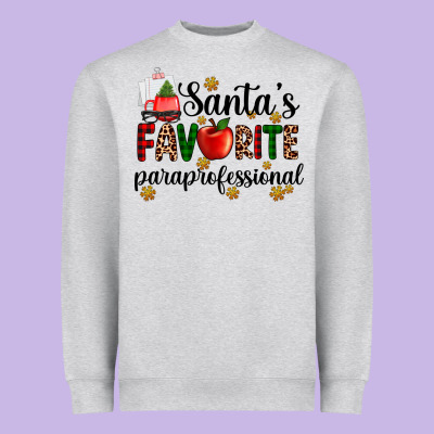 Santa's Favorite  Paraprofesyonal Heavyweight Sweatshirt Designed By Adodesignshop