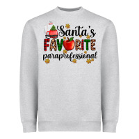 Heather Grey santa's favorite  paraprofesyonal Heavyweight Sweatshirt - AdoDesignShop