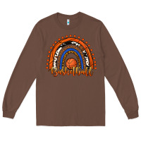 Chestnut Basketball Rainbow Long Sleeve Tee - RanaPortraitStore