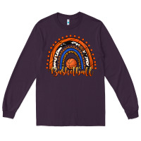 Plum Basketball Rainbow Long Sleeve Tee - RanaPortraitStore