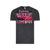 Vintage Black in october we wear pink and watch football Vintage Tee - FaDigitalArtStudio