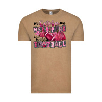 Vintage Coffee in october we wear pink and watch football Vintage Tee - FaDigitalArtStudio