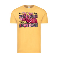 Vintage Mustard in october we wear pink and watch football Vintage Tee - FaDigitalArtStudio
