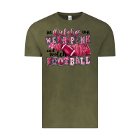 Vintage Olive in october we wear pink and watch football Vintage Tee - FaDigitalArtStudio