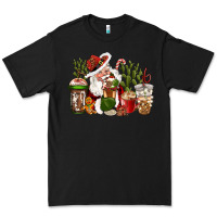 Black western santa cowboy coffe cups christmas Premium Tee - CowGirlArtShop