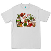 Dove Grey western santa cowboy coffe cups christmas Premium Tee - CowGirlArtShop