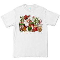 White western santa cowboy coffe cups christmas Premium Tee - CowGirlArtShop