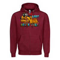 Burgundy a little dirt never hurt Zipper Hoodie - AdoDesignShop
