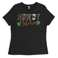 Black Howdy bitches mother's day Ladies Tee - HowdyJamesFarm