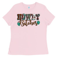 Bubblegum Pink Howdy bitches mother's day Ladies Tee - HowdyJamesFarm
