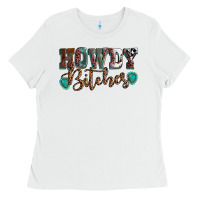 White Howdy bitches mother's day Ladies Tee - HowdyJamesFarm