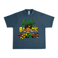 Midnight Navy Little black queen Urban Heavy Tee - FaDigitalArtStudio
