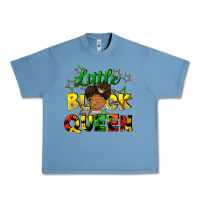 Pebble Blue Little black queen Urban Heavy Tee - FaDigitalArtStudio