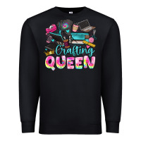 Black crafting queen Premium Sweatshirt - JahusDesignShop