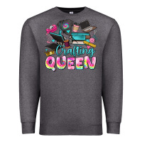 Charcoal Heather crafting queen Premium Sweatshirt - JahusDesignShop