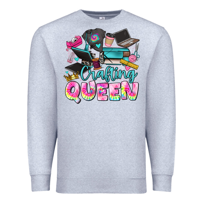 Crafting Queen Premium Sweatshirt by JahusDesignShop | Teevron