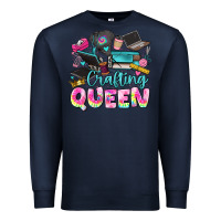 Navy crafting queen Premium Sweatshirt - JahusDesignShop