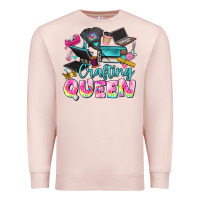 Pale Pink crafting queen Premium Sweatshirt - JahusDesignShop