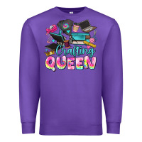 Purple crafting queen Premium Sweatshirt - JahusDesignShop