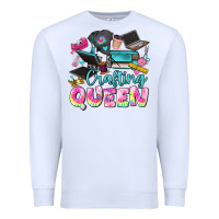 White crafting queen Premium Sweatshirt - JahusDesignShop