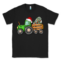 Black christmas tractor Classic Tee - CowGirlArtShop