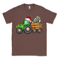 Chestnut christmas tractor Classic Tee - CowGirlArtShop