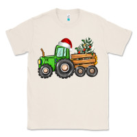 Natural christmas tractor Classic Tee - CowGirlArtShop