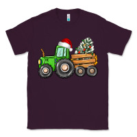 Plum christmas tractor Classic Tee - CowGirlArtShop