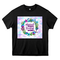Black mermaid kisses starfish wishes Heavy Core Tee - TumblerDesignByShophia