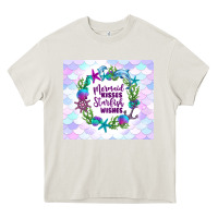 Cream mermaid kisses starfish wishes Heavy Core Tee - TumblerDesignByShophia
