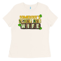 Bone St. Patrick's Somebody's lucky ass wife Ladies Tee - CowGirlArtShop