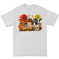 Dove Grey fall farm animals Premium Tee - CowGirlArtShop