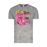 Cloud Rock give cancer the boot Vintage Tee - FaDigitalArtStudio