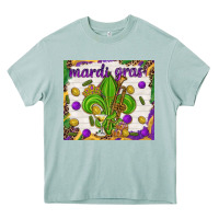 Arona Mardi Gras Fleur De Lis tumbler Heavy Core Tee - HowdyJamesFarm