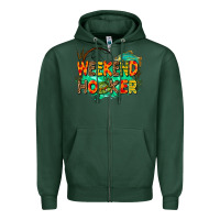 Sports Green weekend hooker Zipper Hoodie - AdoDesignShop