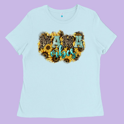Mama Vibes Leopard Mother's Day Ladies Tee Designed By Howdyjamesfarm
