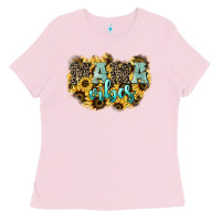 Bubblegum Pink Mama vibes leopard mother's day Ladies Tee - HowdyJamesFarm
